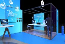 teknologi dalam booth pameran
